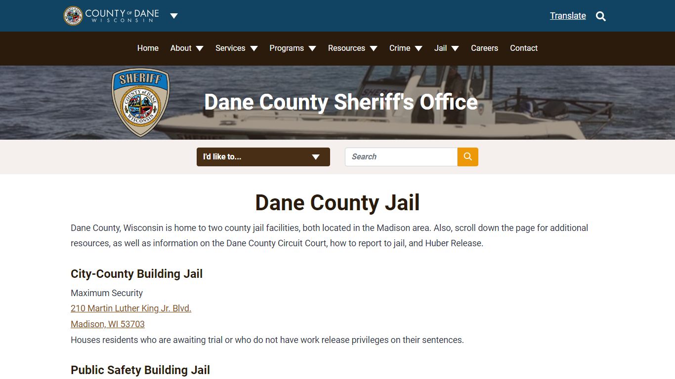 Jail | Dane County Sheriff's Office