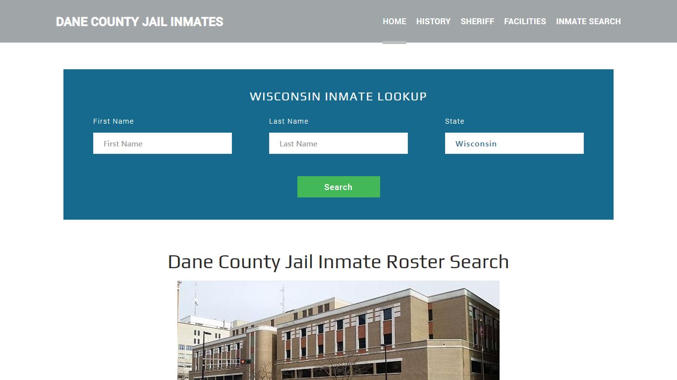 Dane County Jail Inmate Roster Lookup, Madison, WI